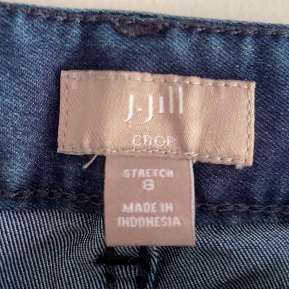 J. Jill crop denim jeans stretch size 8 - Picture 2 of 3